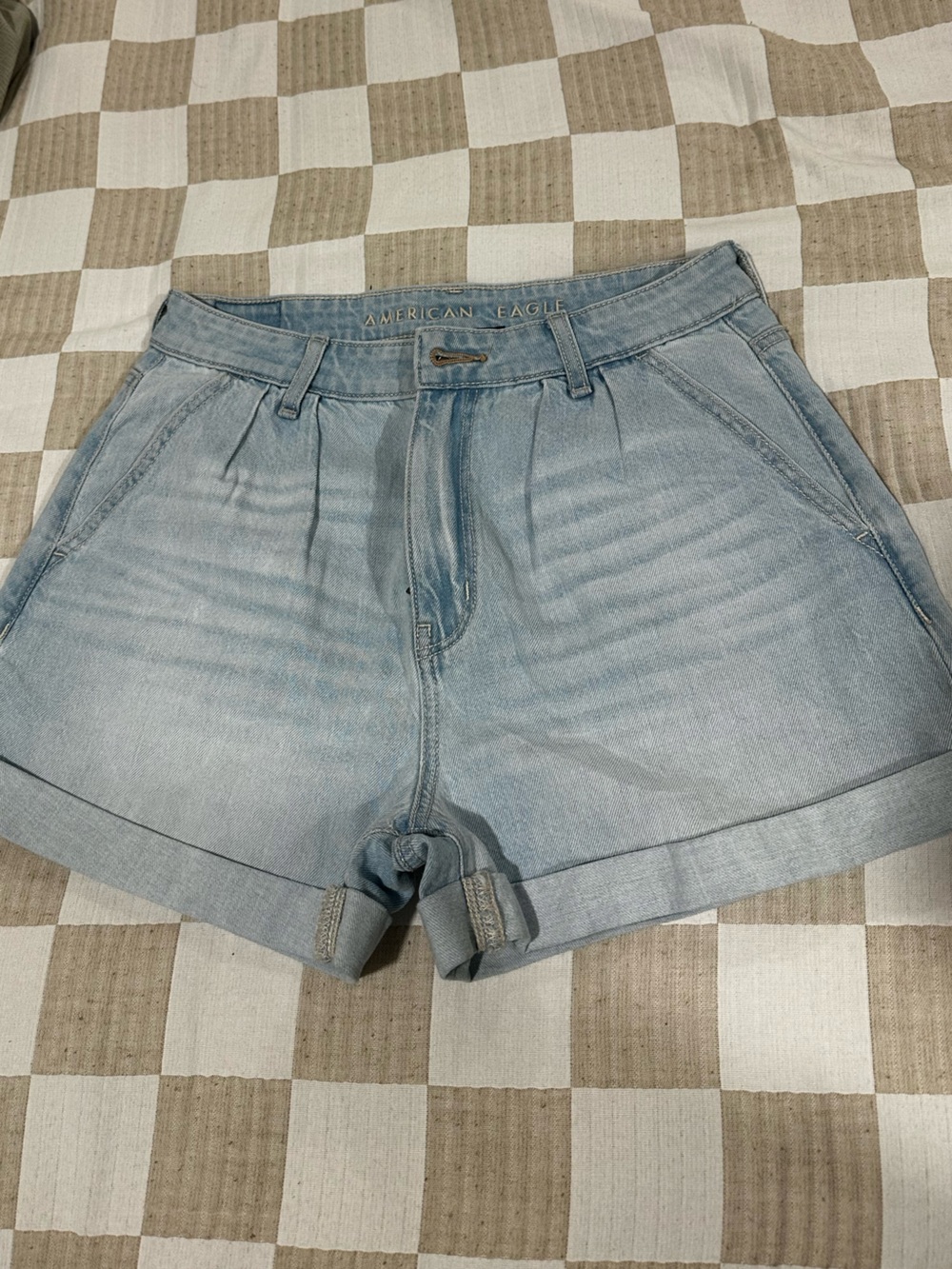 American Eagle Outfitters Light Blue Denim Shorts